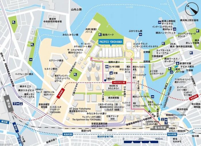 パシフィコ横浜周辺MAP